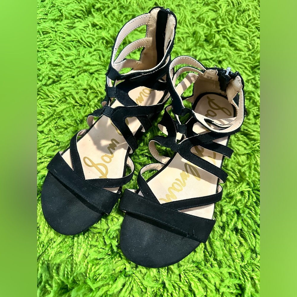 Sam Edelman Danica Kalisa wedge sandal black size 4m youth